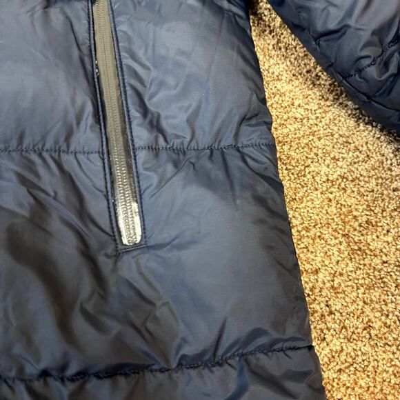 Helly Hansen Men's Size Small Navy Active Long Winter Parka Spell Out Puffer - Picture 9 of 16